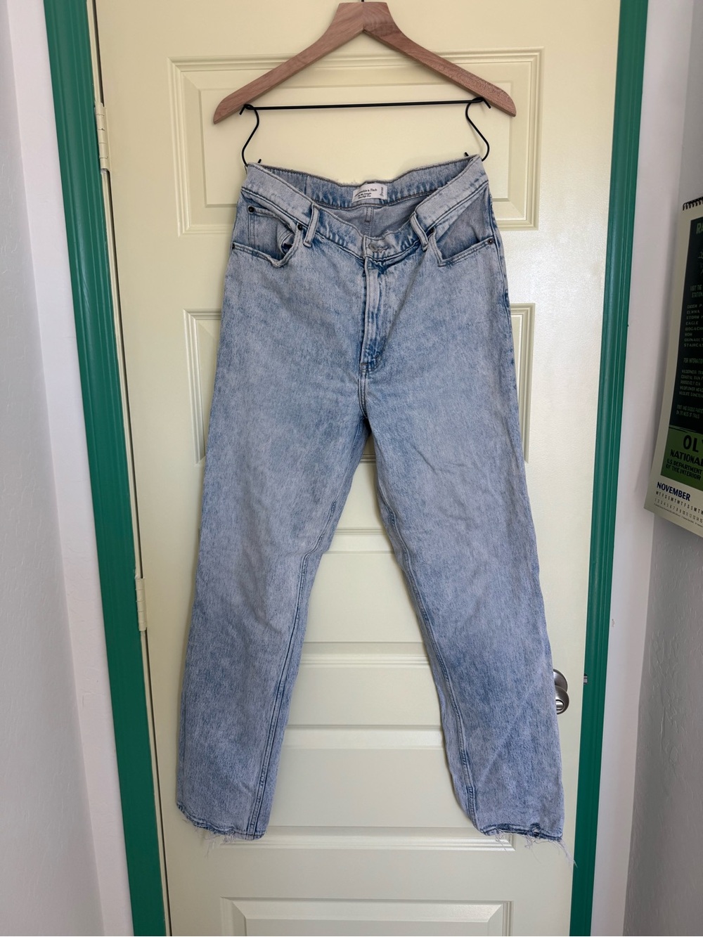Abercrombie & Fitch Light Blue Straight Leg Jeans